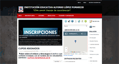 Desktop Screenshot of alfonsolopezpumarejo.edu.co